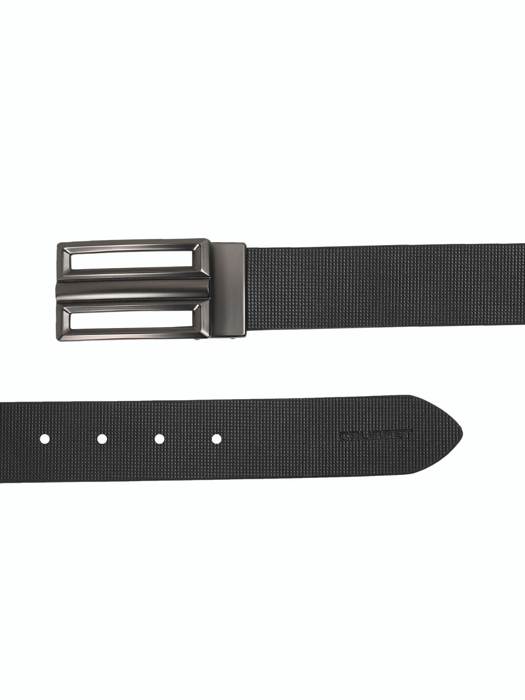 CRUSSET Men Textured Leather Formal BeltYS5686