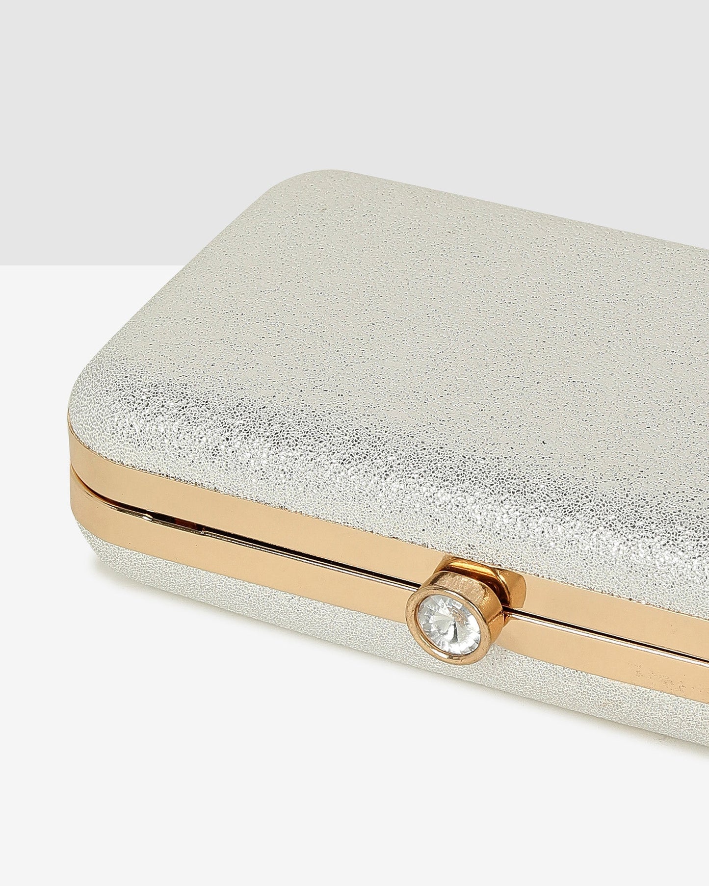Evening Bling Box BagGold Elegant Evening Clutch