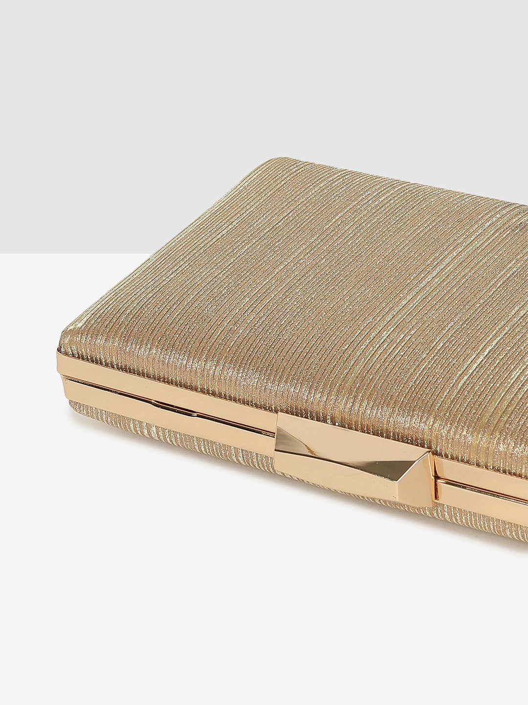 Radiant Gold Elegance Clutch