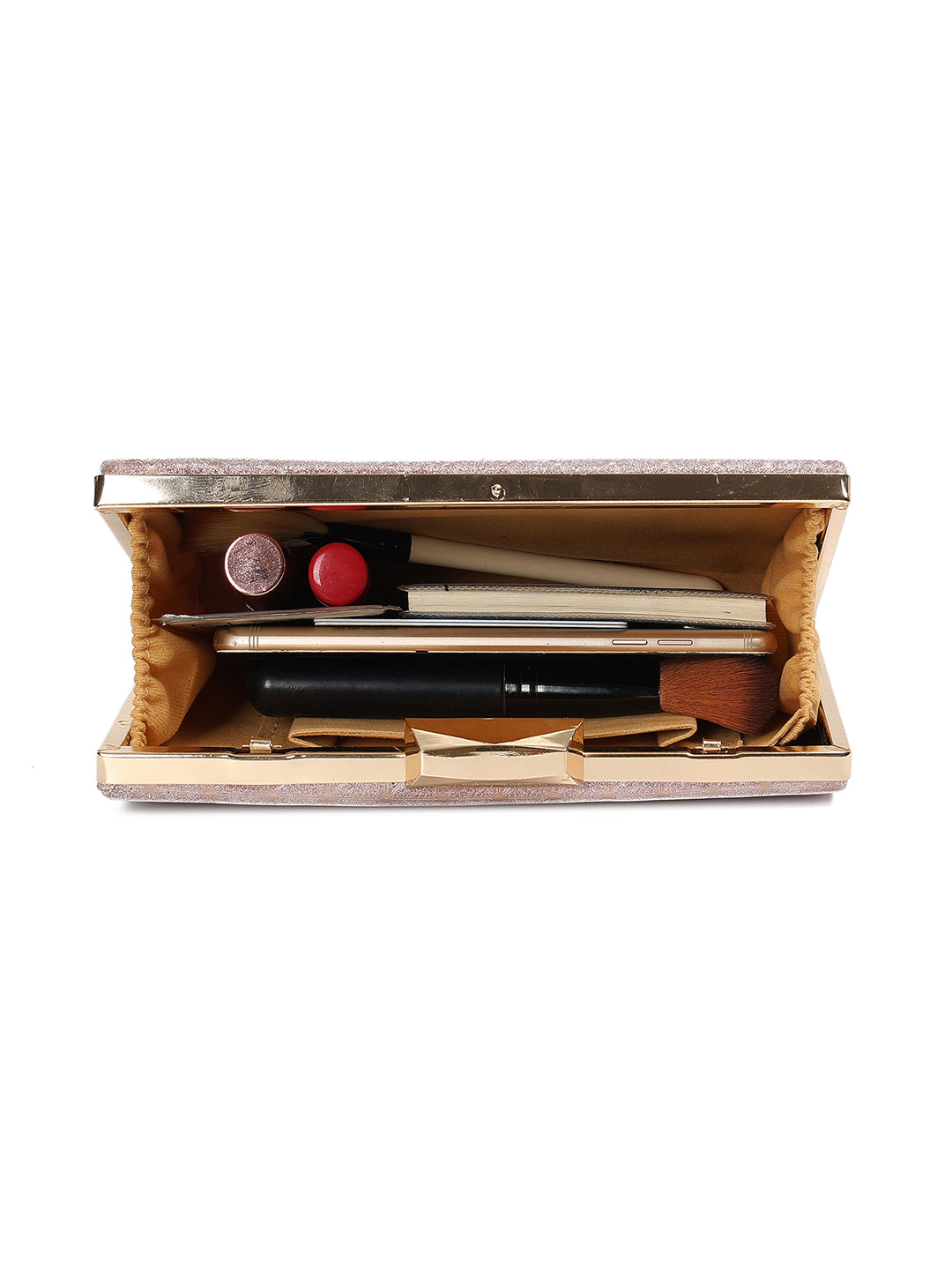 Crusset Textured Box Clutch With Shoulder StrapCL20780