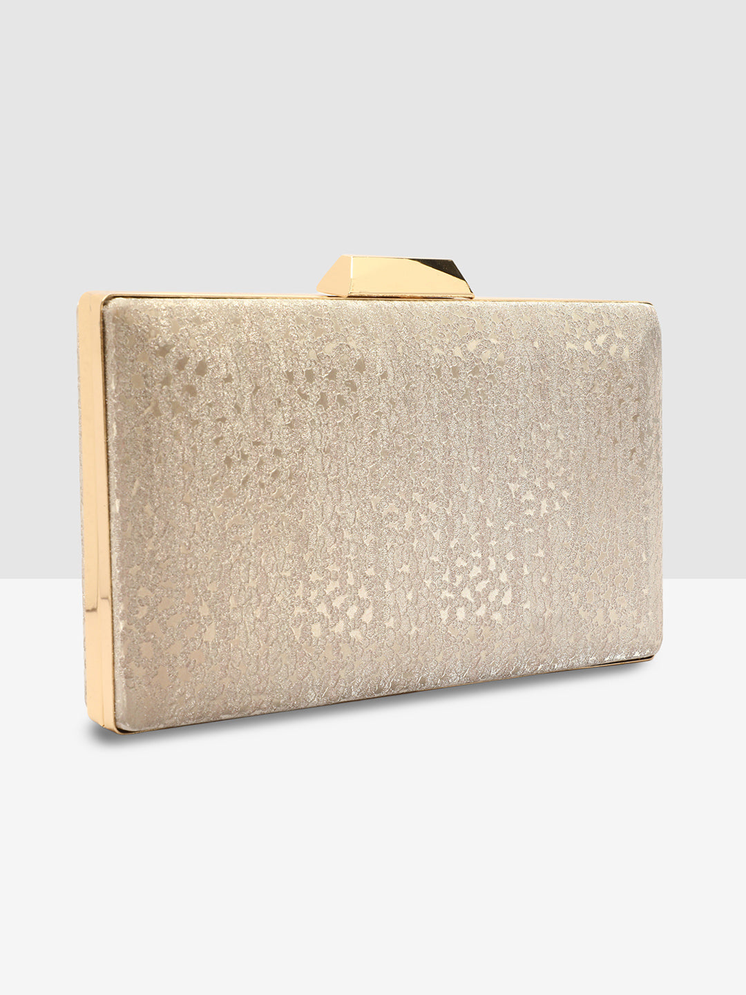 Golden Purse with Embellishments and Embroidery