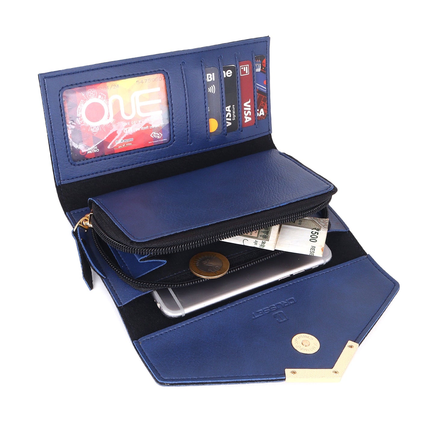 Crusset Women PU Three Fold Wallet CW20723