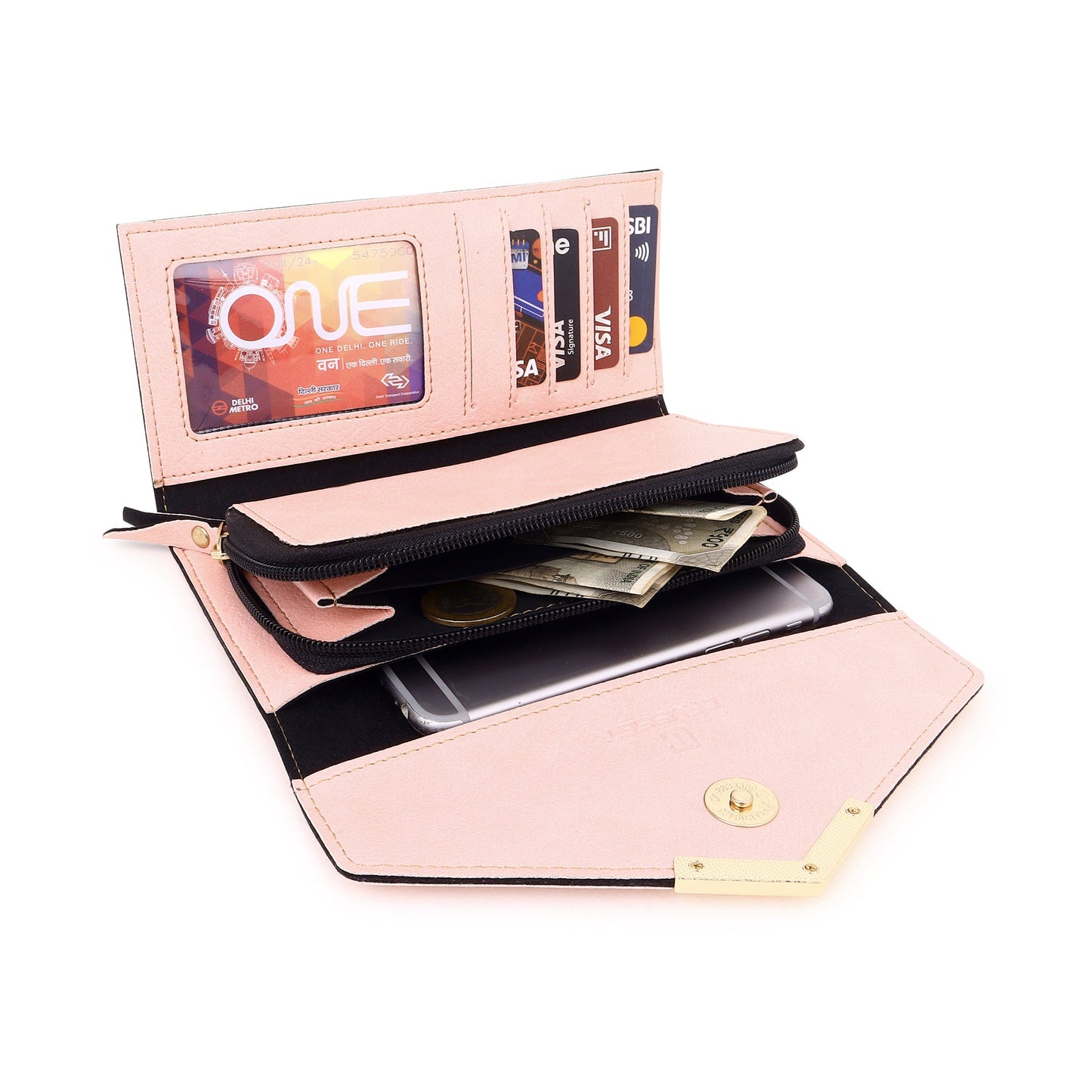 Crusset Women PU Three Fold Wallet CW20724