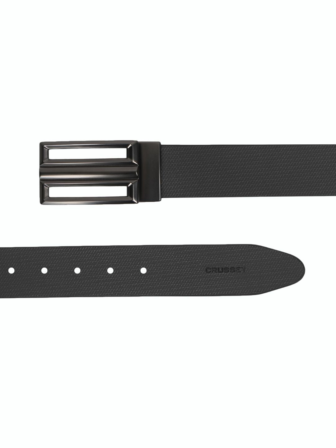 CRUSSET Men Textured Leather Formal BeltYS5683