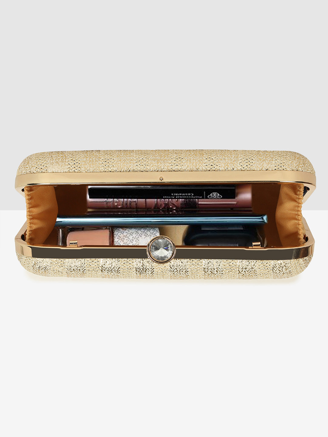 Luxe Gold Frame Clutch
