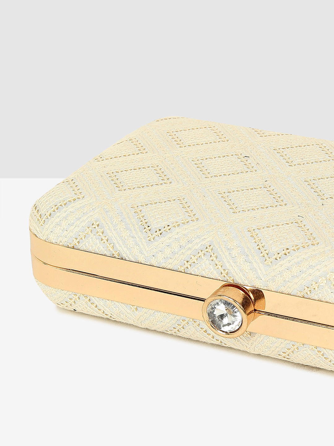 Pure Elegance White Clutch