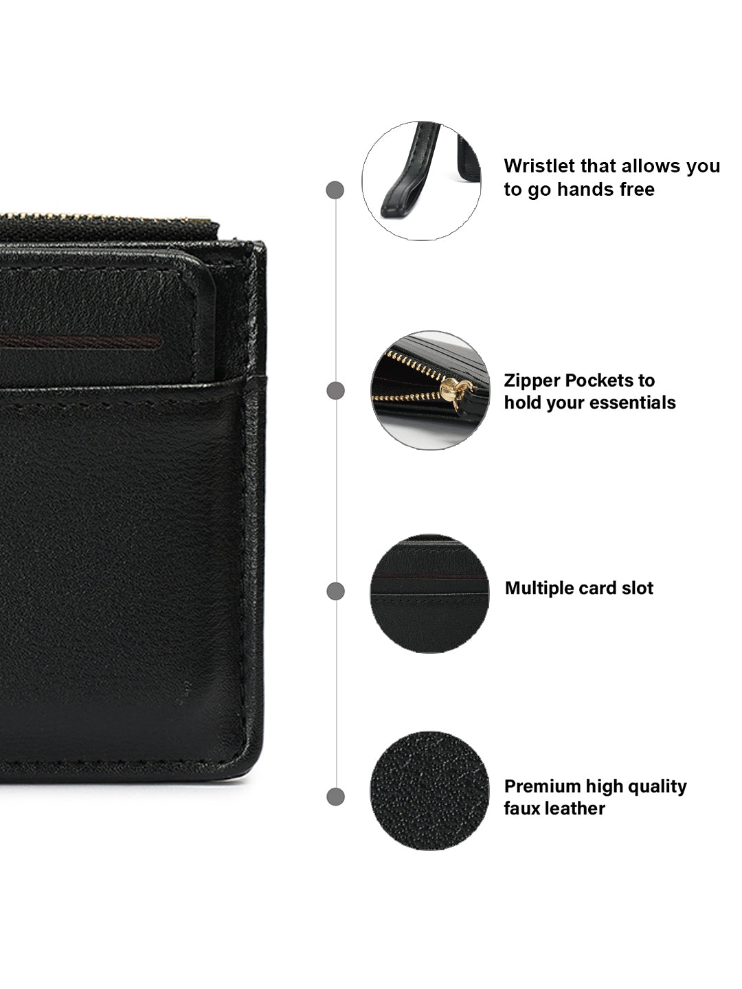 Crusset Wallet for Women – PU Ladies Purse with Button Closure | Two Fold Textured Women’s Wallet CW20770