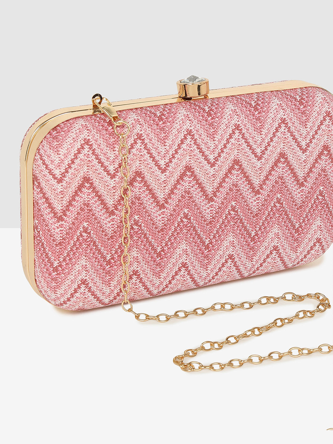 Multi-Tone Elegance Frame Clutch