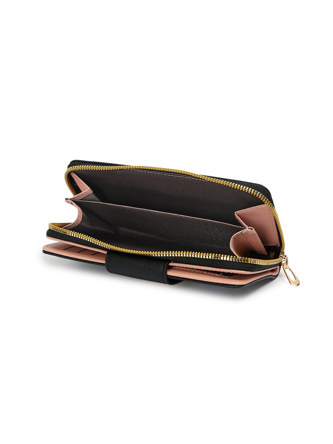 Crusset Wallet for Women – PU Ladies Purse with Button Closure | Large Two Fold Textured Women’s Wallet CW20761