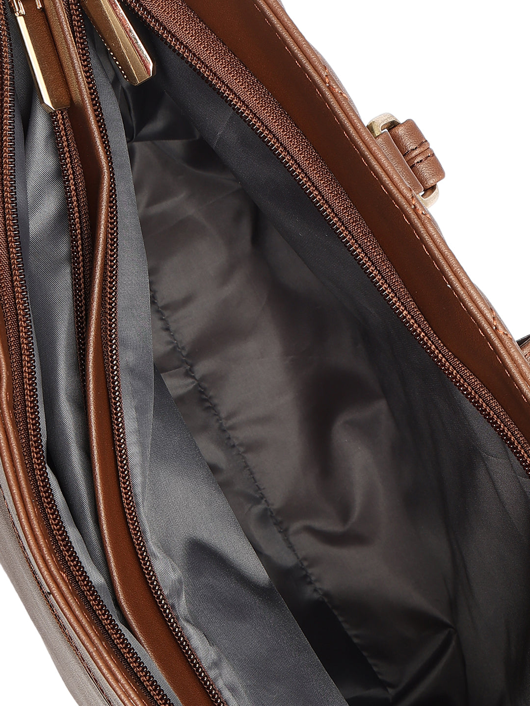 Crusset Womens Brown Embossed Tote Bag Stylish Handbag & Shoulder Bag CH20773
