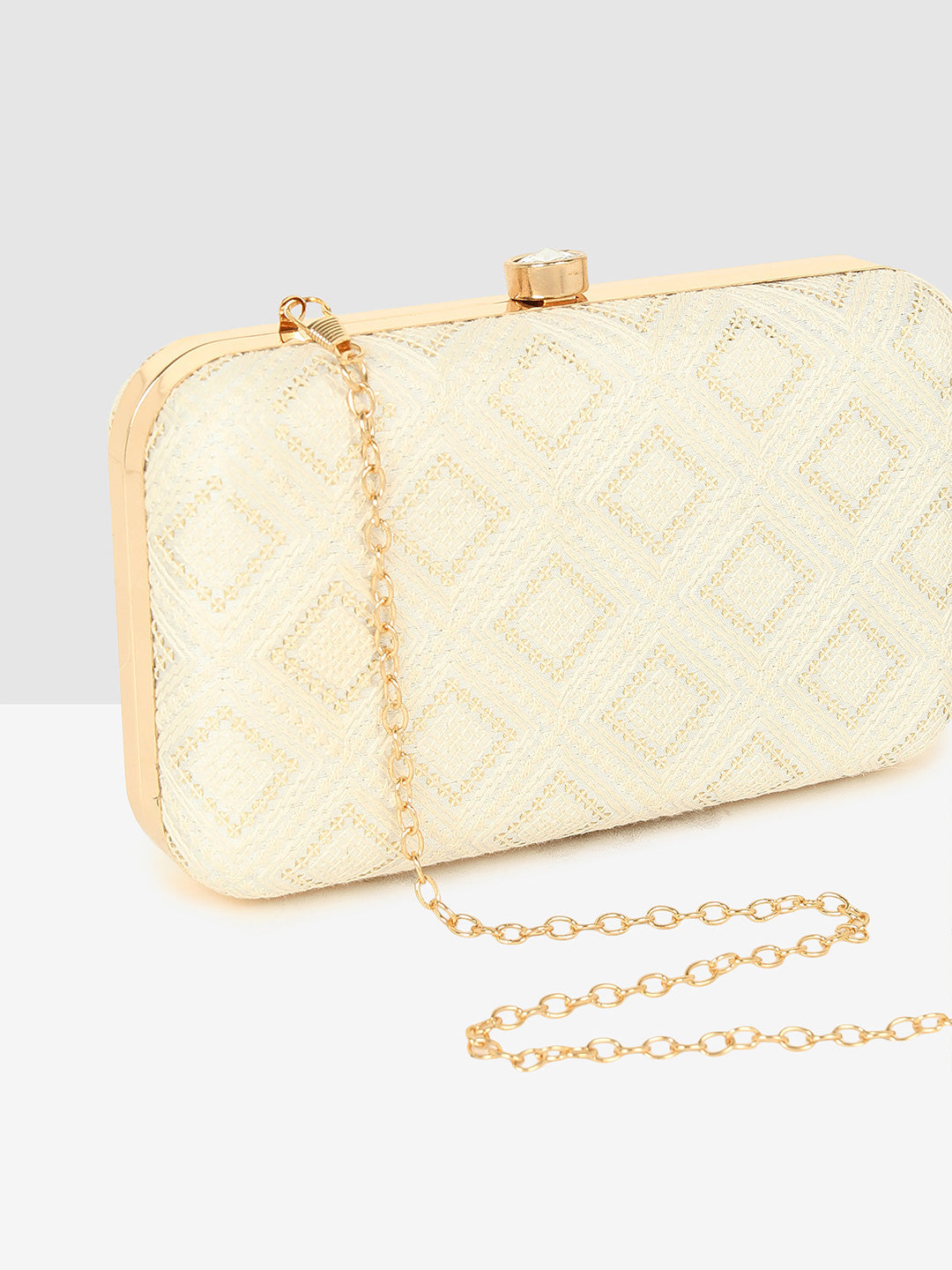 Pure Elegance White Clutch