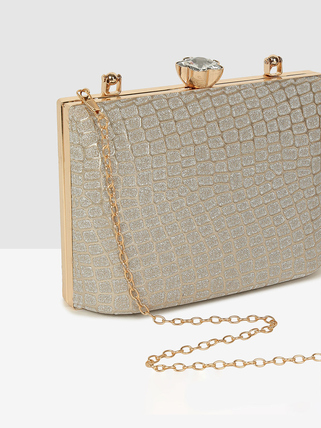 Gold Elegant Evening Clutch