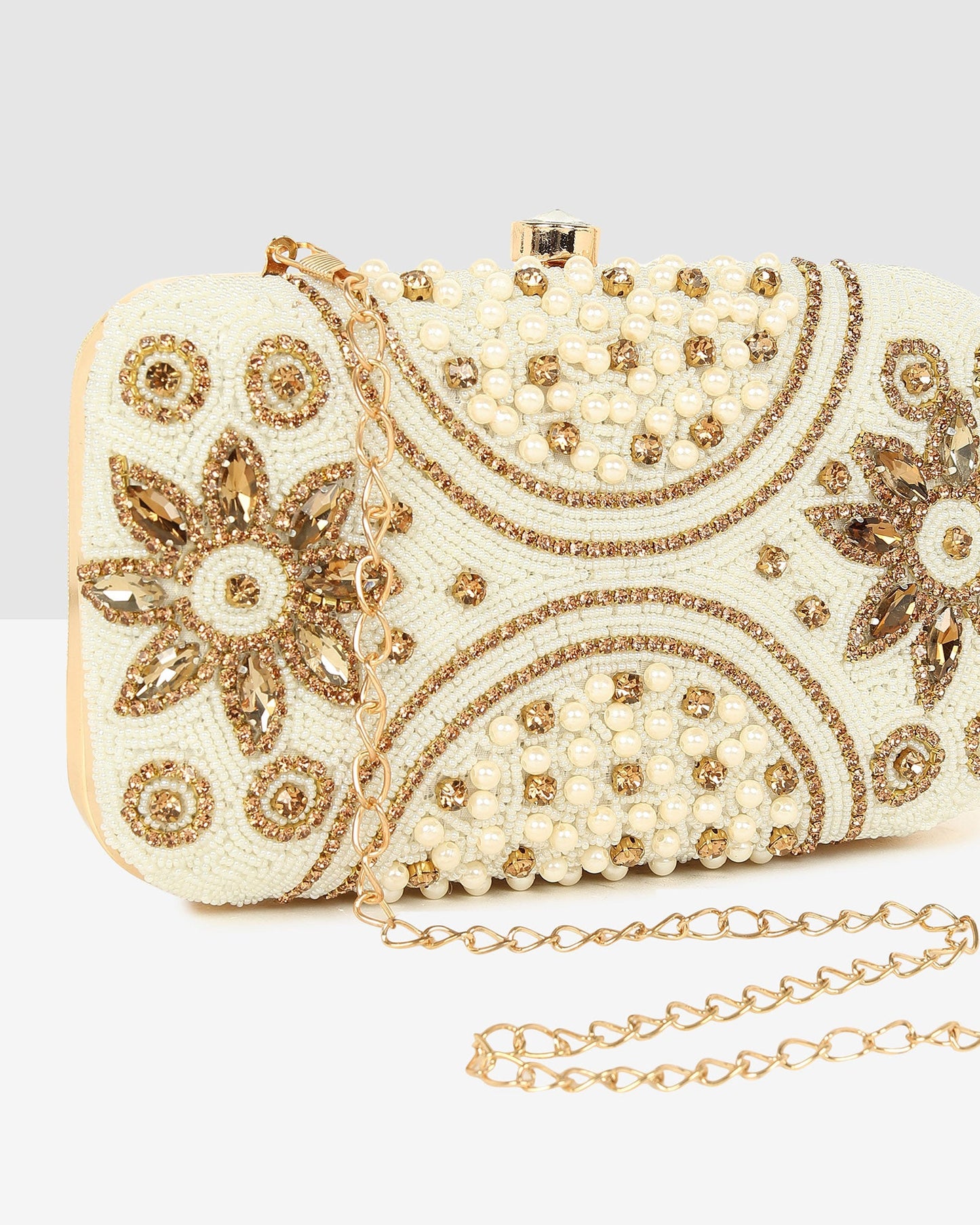 Ladies White Purse Handbag