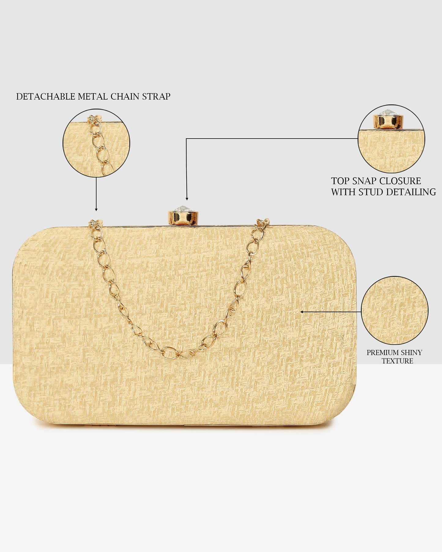 Ladies Gold Purse Handbag