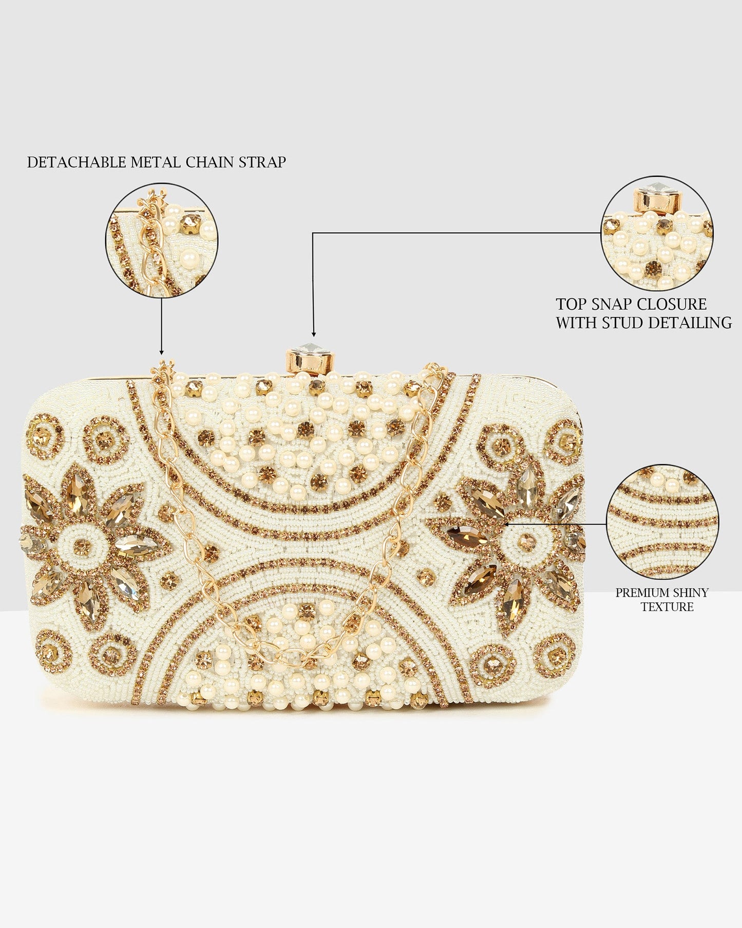 Ladies White Purse Handbag