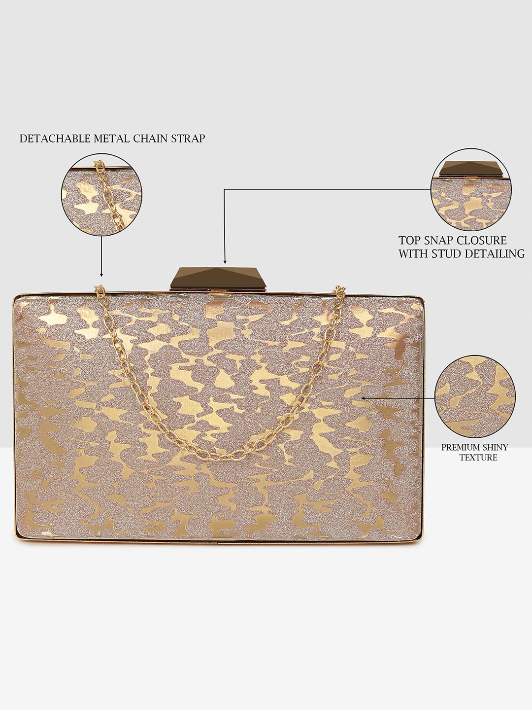 Ladies Gold Frame Clutch
