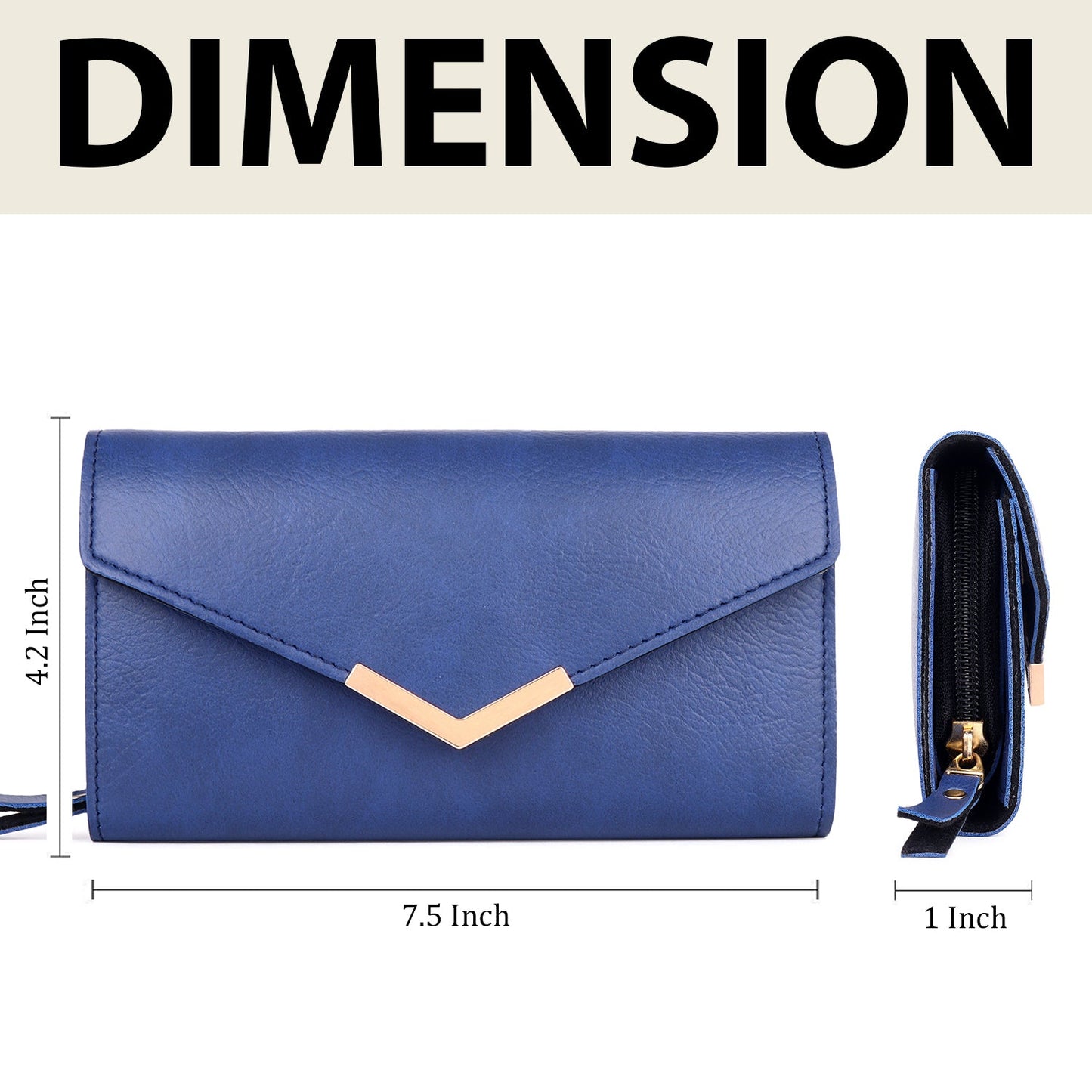 Crusset Women PU Three Fold Wallet CW20723