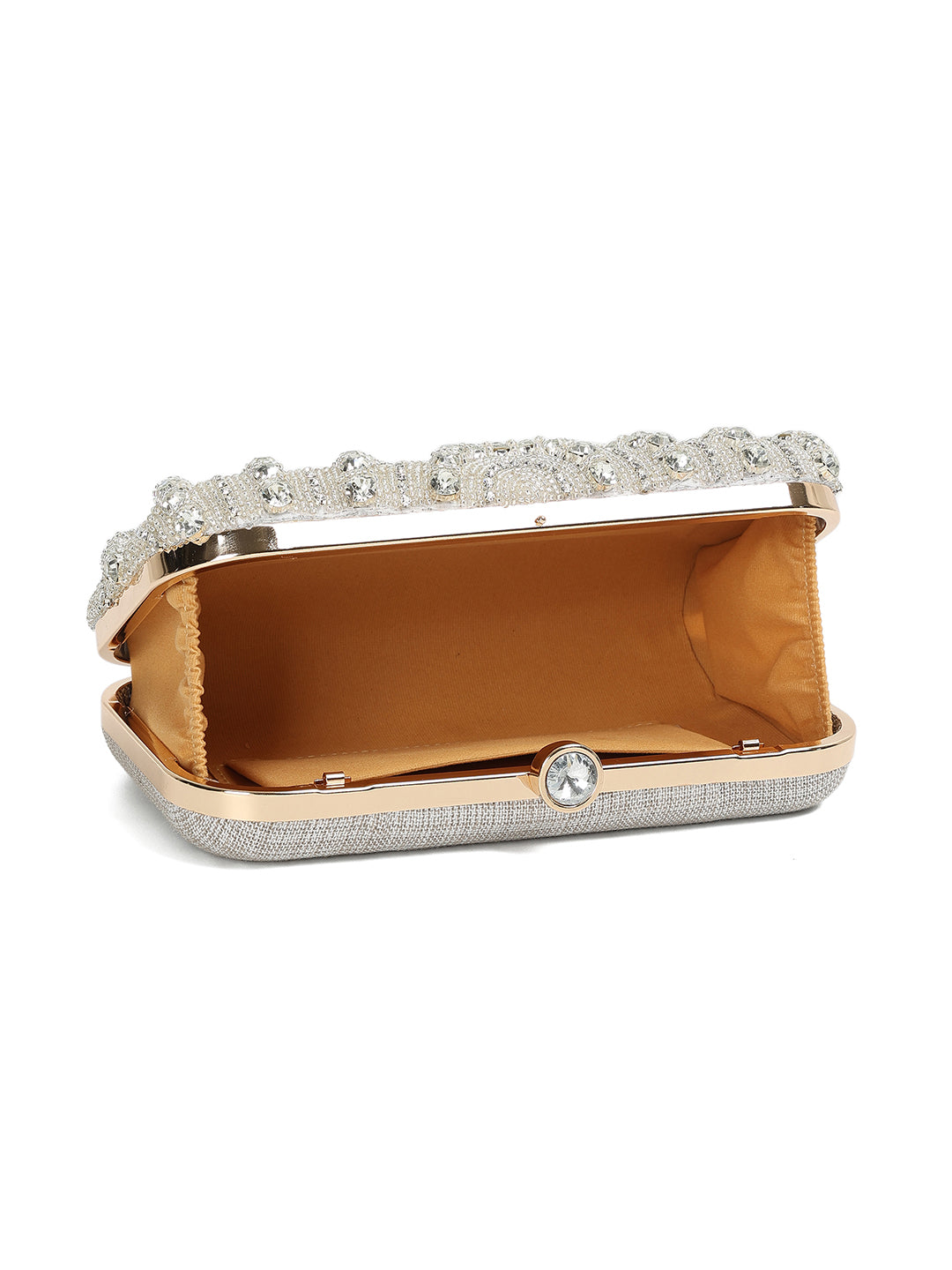 Crusset Embellished Box ClutchCL20773