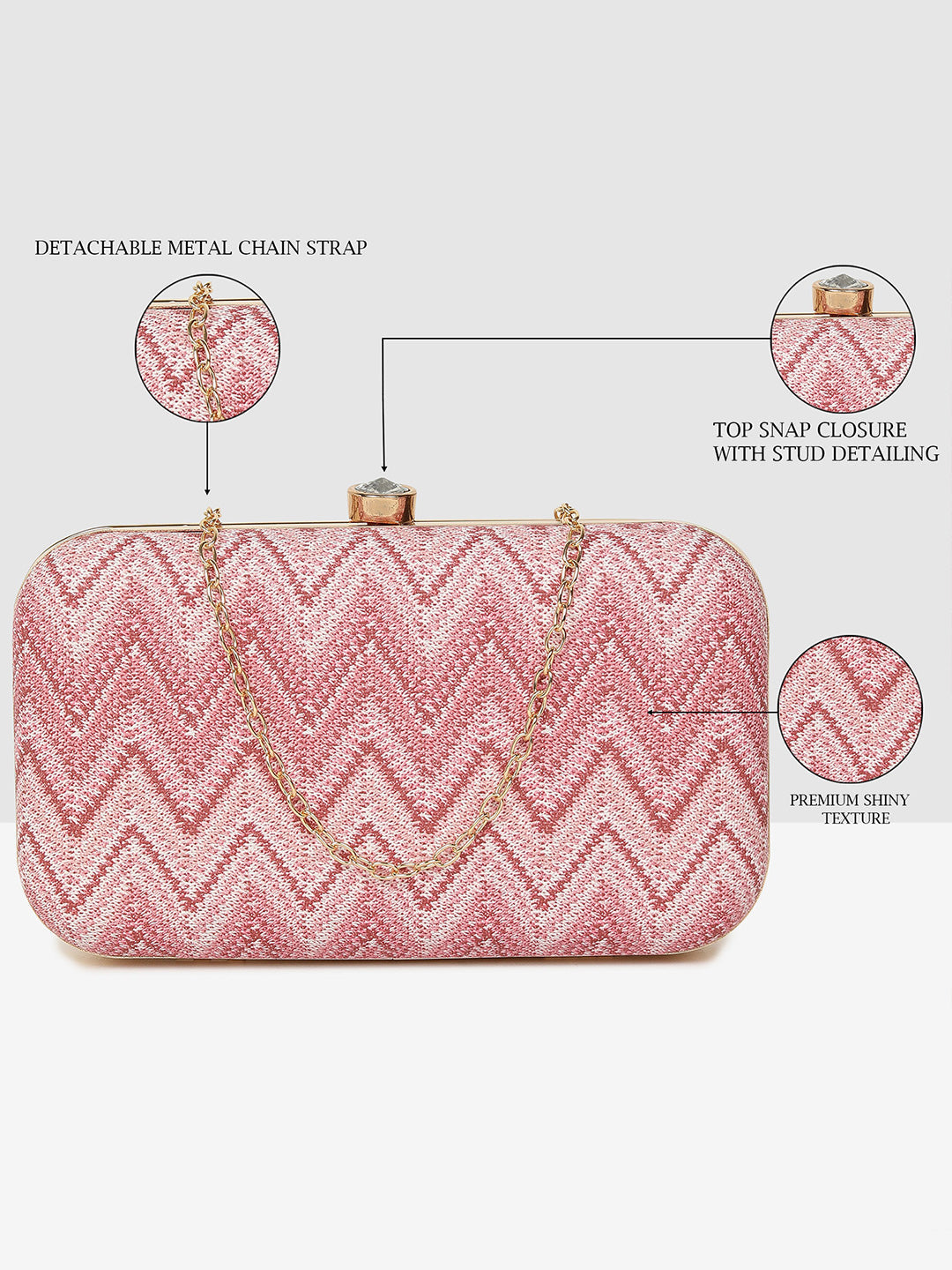 Multi-Tone Elegance Frame Clutch