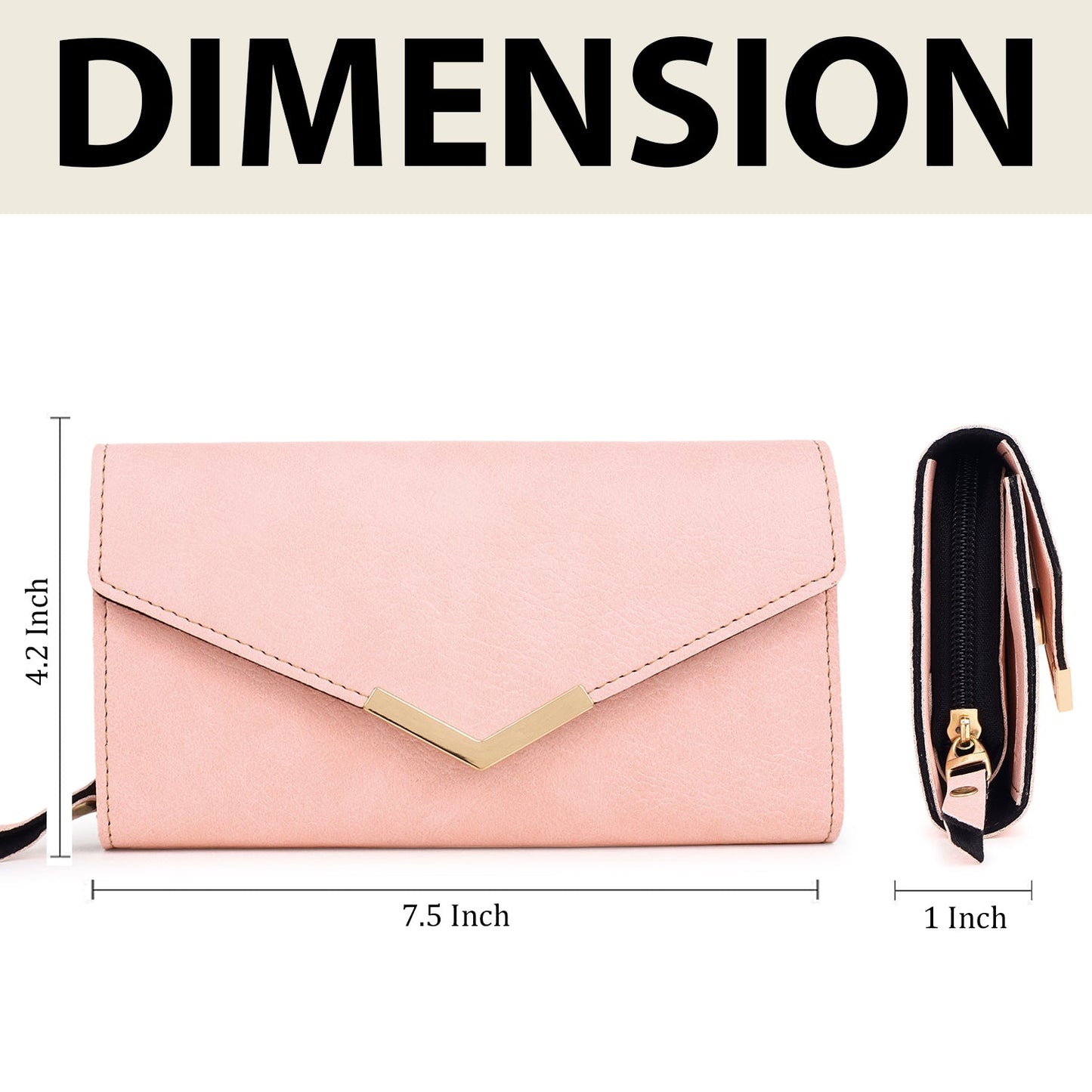 Crusset Women PU Three Fold Wallet CW20724