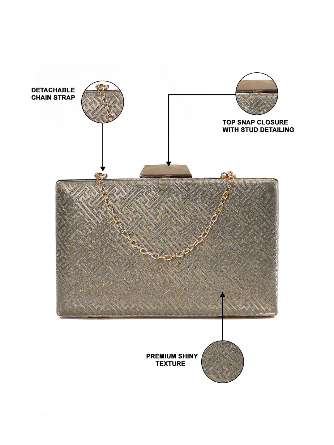 Crusset Textured Box ClutchCL20779
