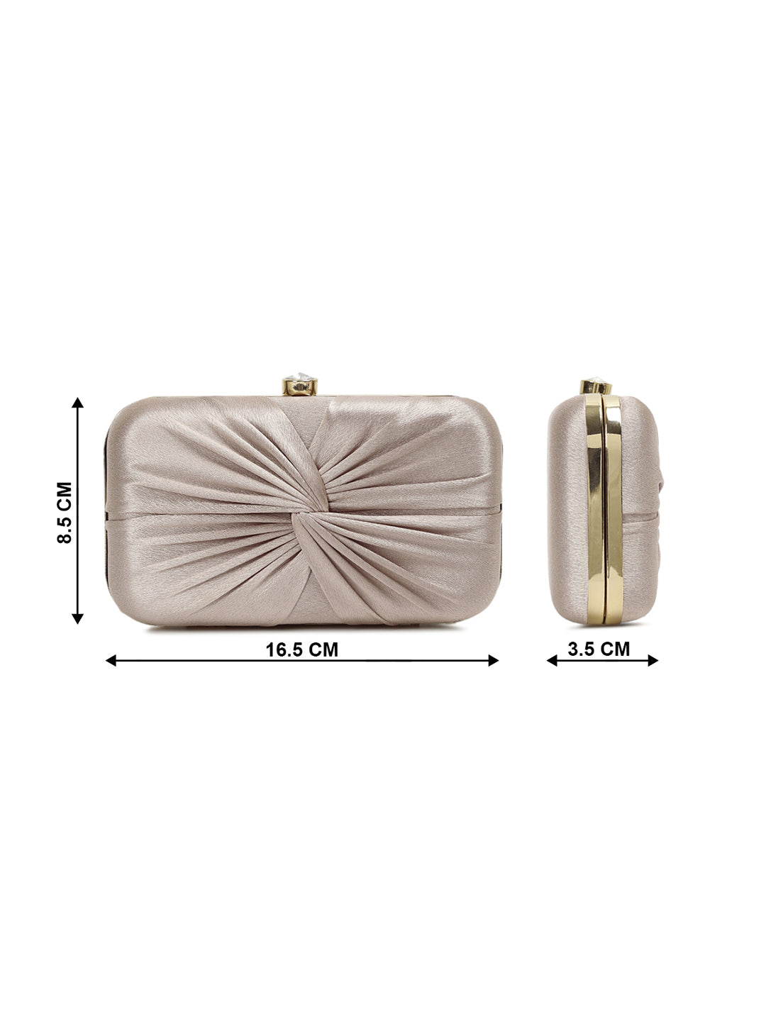 Crusset Embellished Box Clutch With Shoulder StrapCL20774