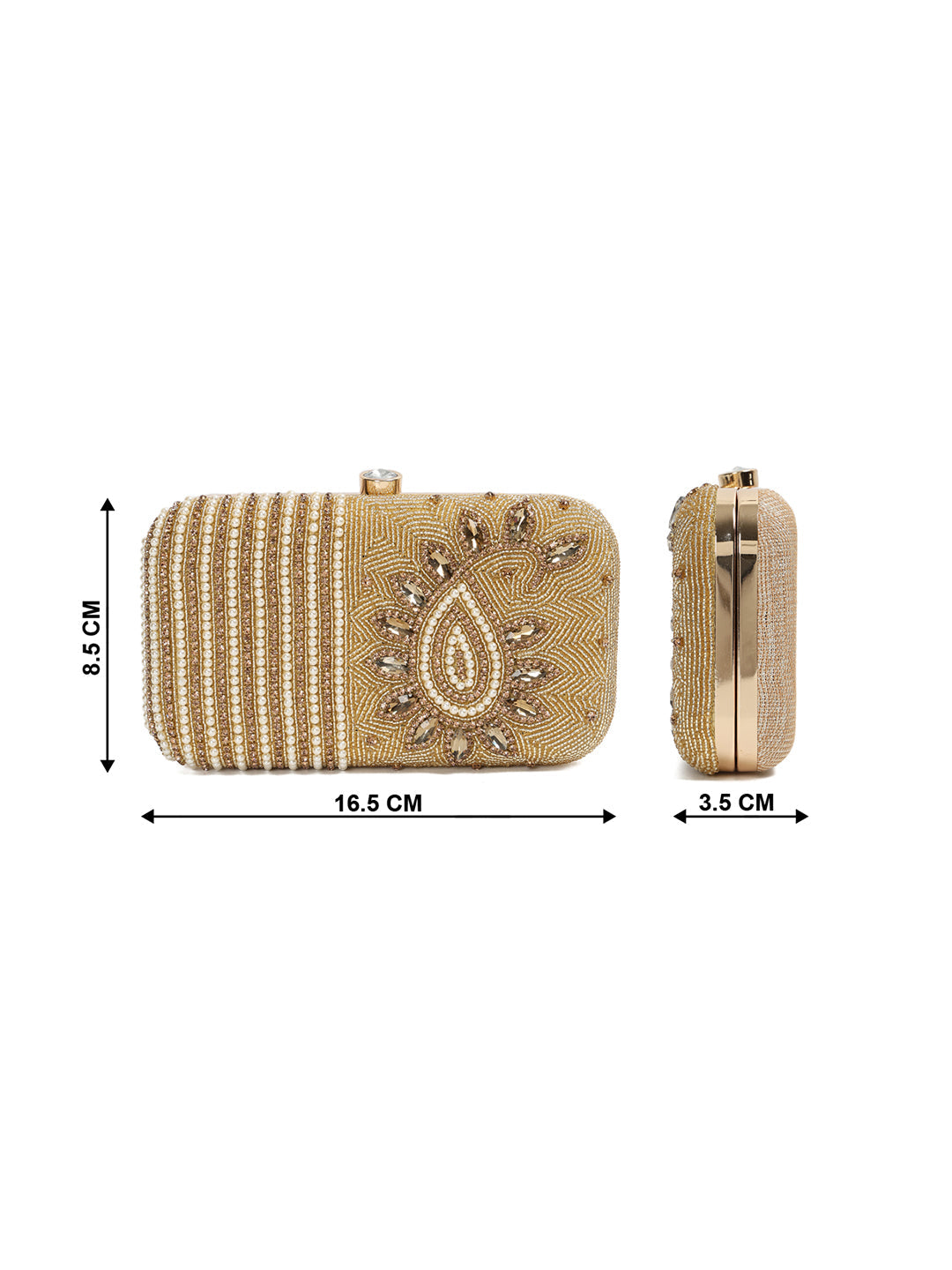 Crusset Embellished Box ClutchCL20776