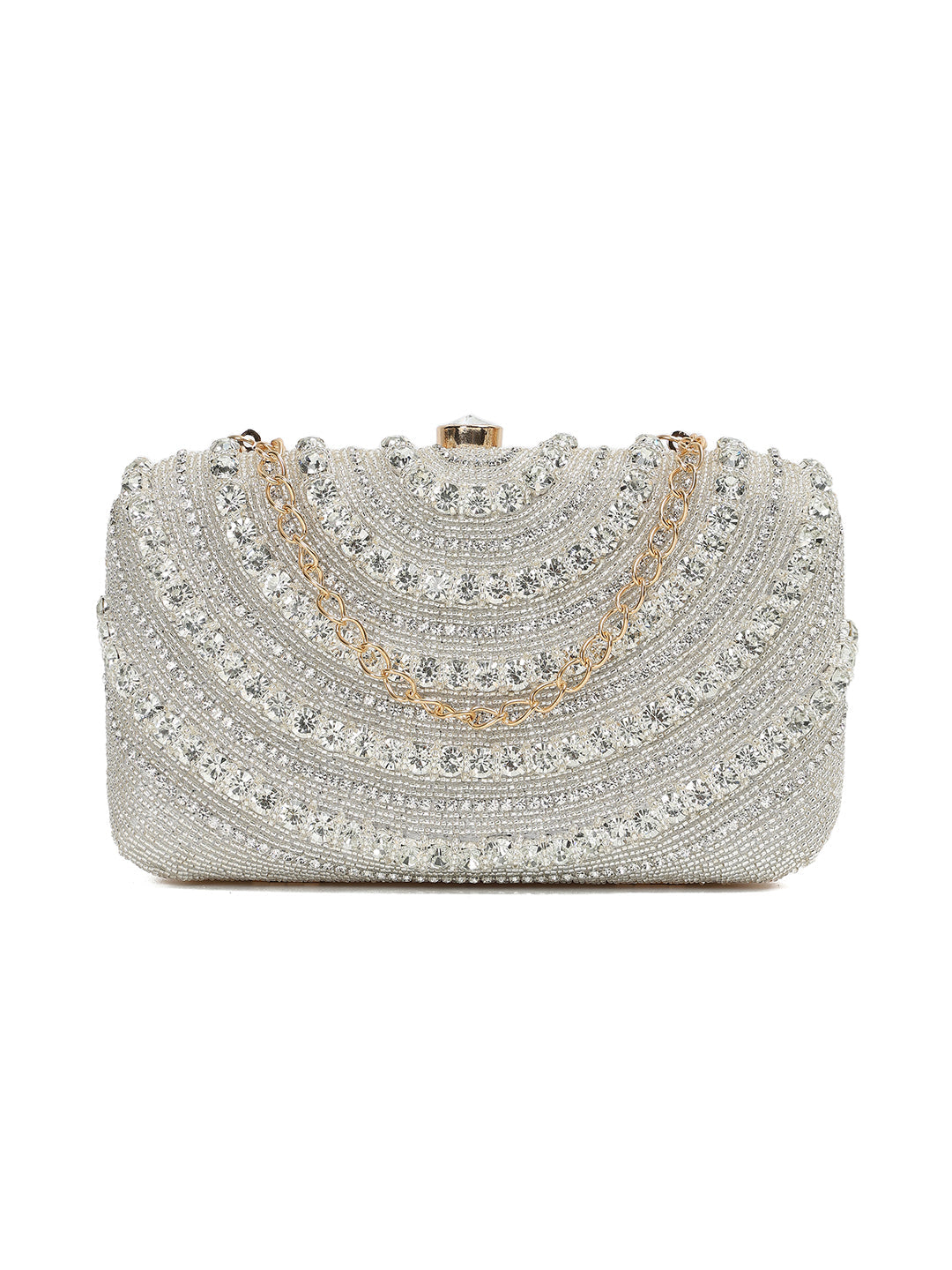 Crusset Embellished Box ClutchCL20773