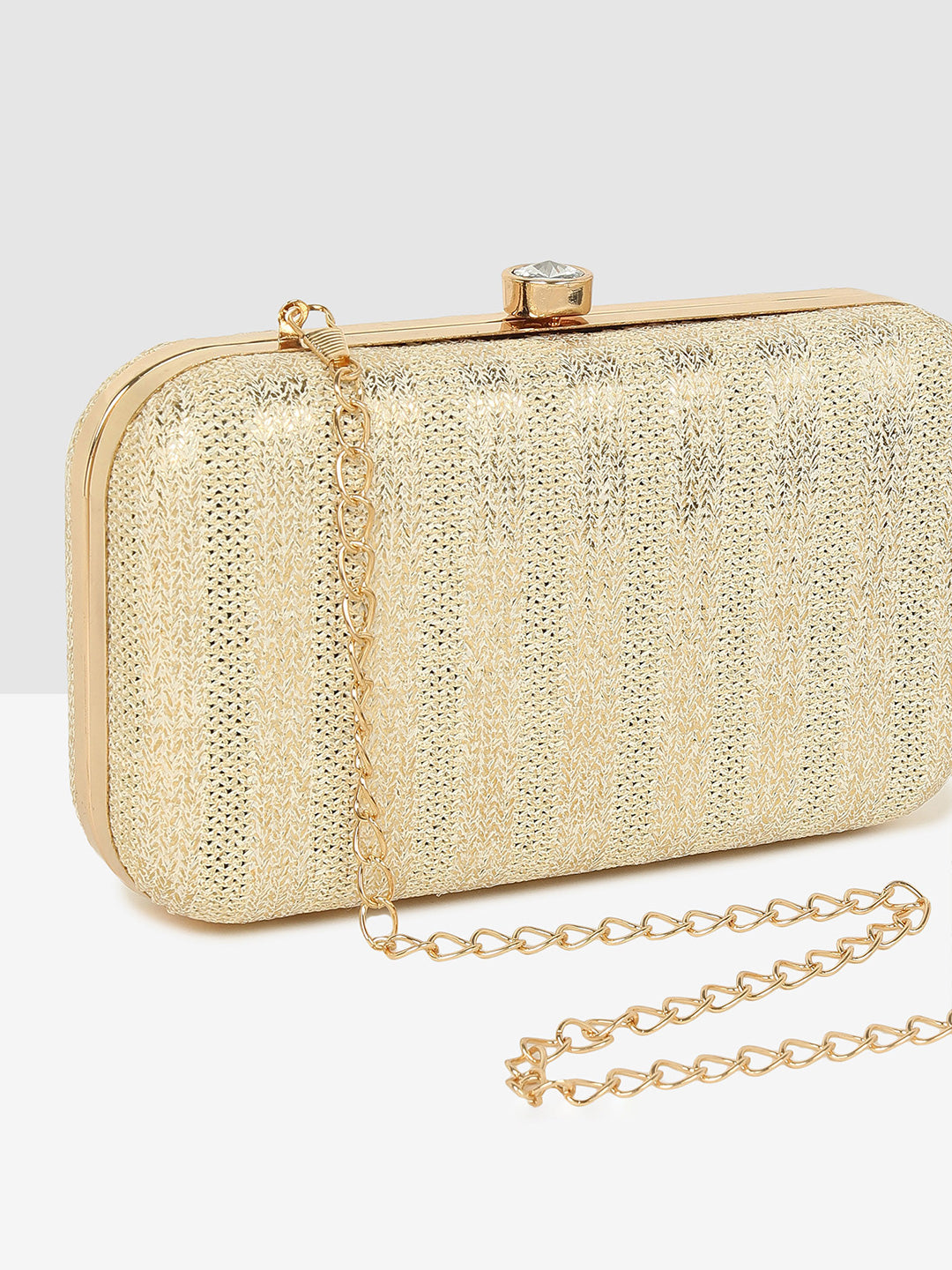 Luxe Gold Frame Clutch