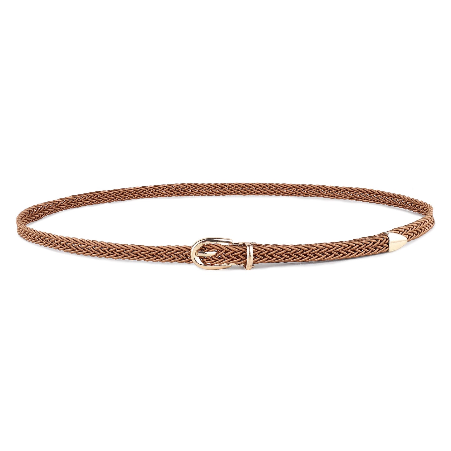 CRUSSET Women Braided Slim BeltCI5627
