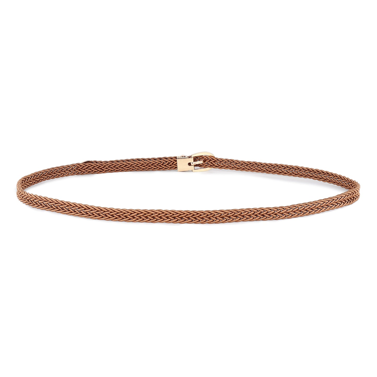 CRUSSET Women Braided Slim BeltCI5627