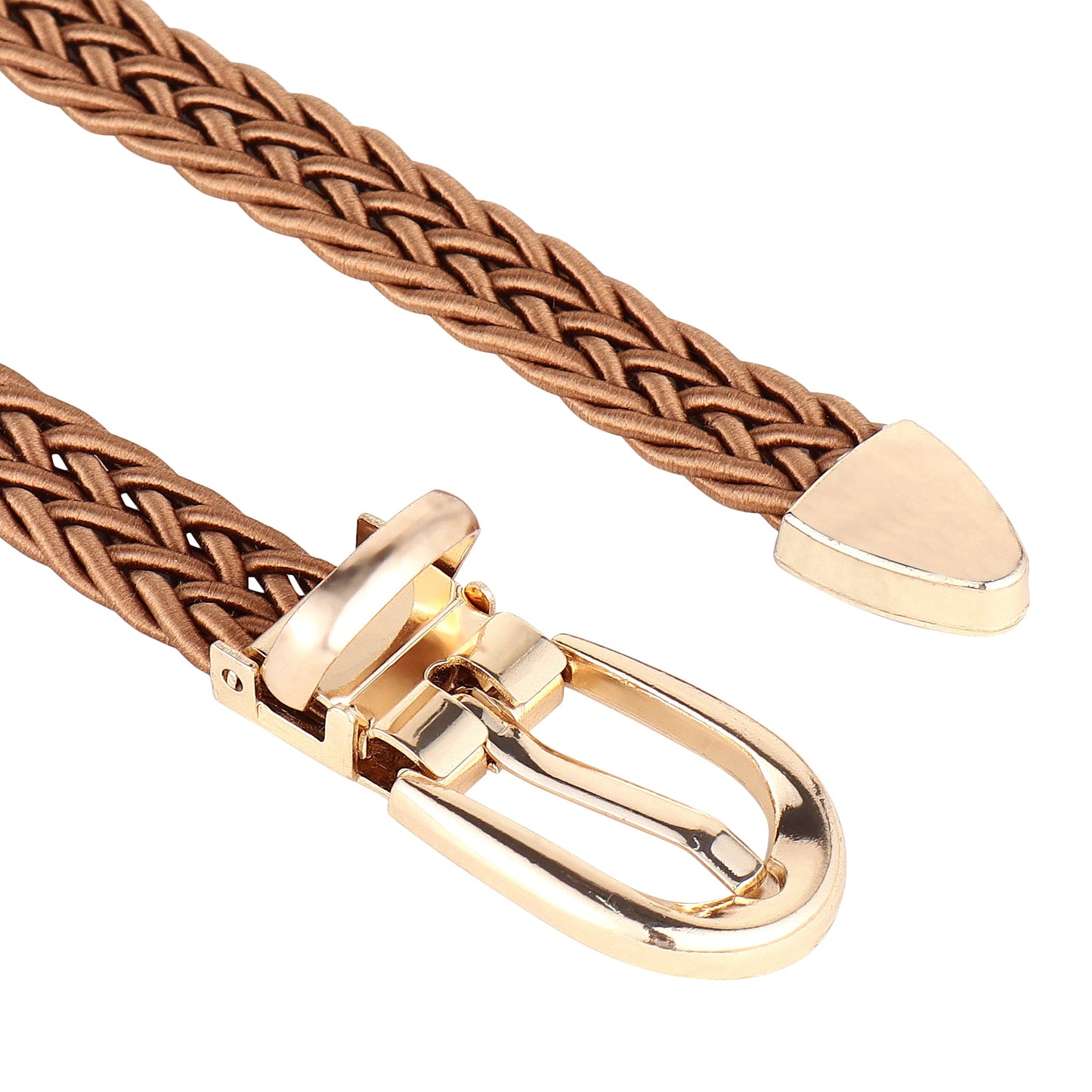 CRUSSET Women Braided Slim BeltCI5627