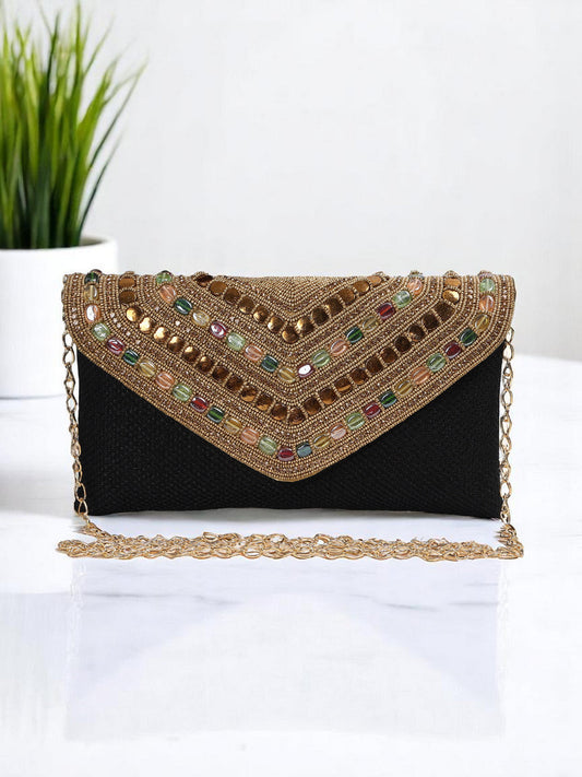 CRUSSET Embroidered Purse With Shoulder StrapCL20771