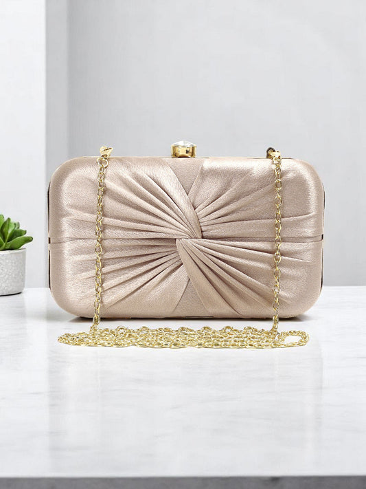 Crusset Embellished Box Clutch With Shoulder StrapCL20774