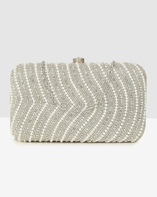 Ladies Silver Purse Handbag