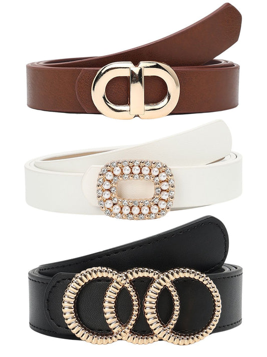 CRUSSET Women Pack Of 3 Embellished BeltsCB5615