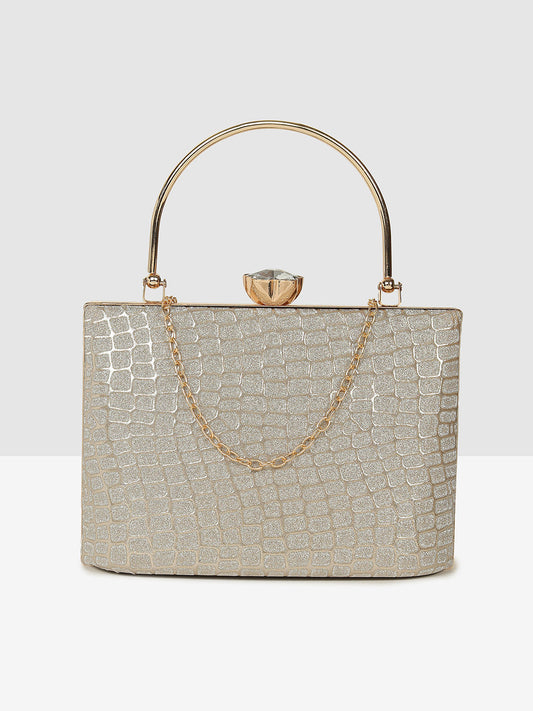Gold Elegant Evening Clutch