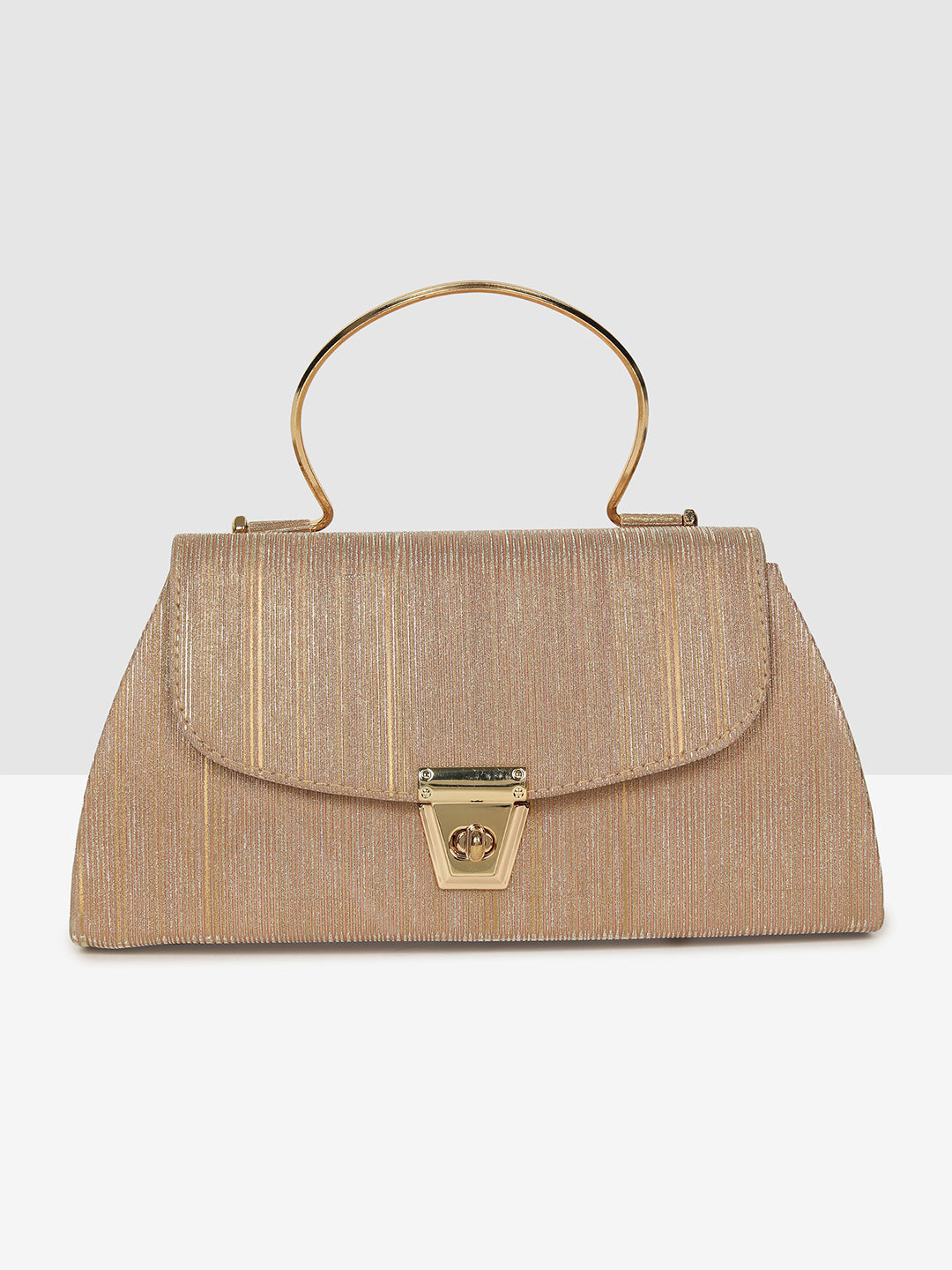 Elegant Ladies Handbag Golden Purse for Weddings & Parties