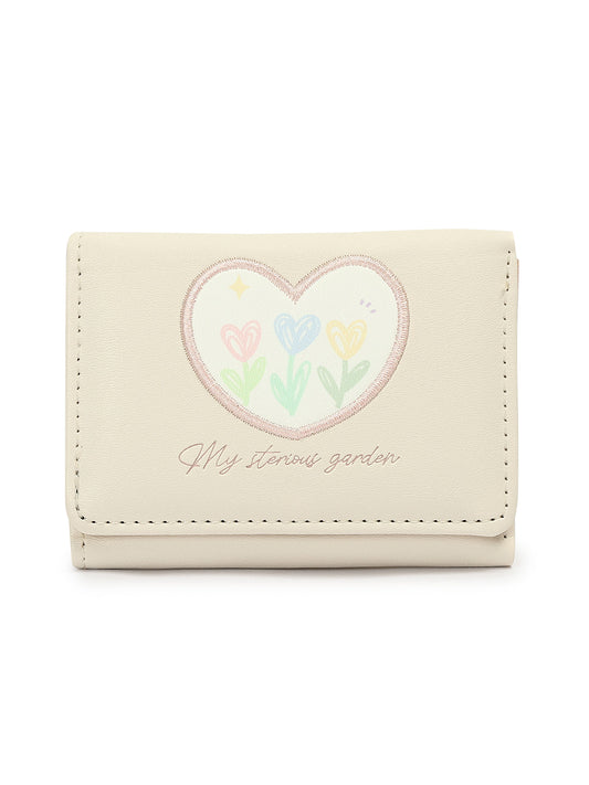 Crusset Wallet for Women â€“ PU Ladies Purse with Button Closure | Two Fold Textured Womenâ€™s Wallet CW20765