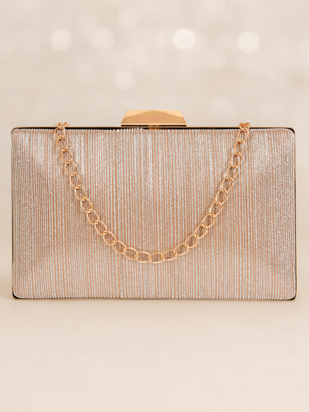 Ladies Gold Sparkle Clutch