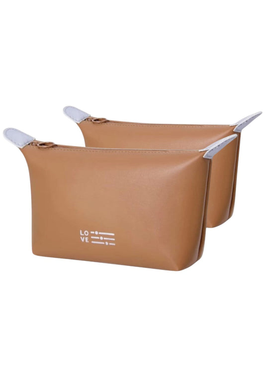 CRUSSET Unisex Set of 2 Solid Waterproof Pouches Travel AccessoryCL20746