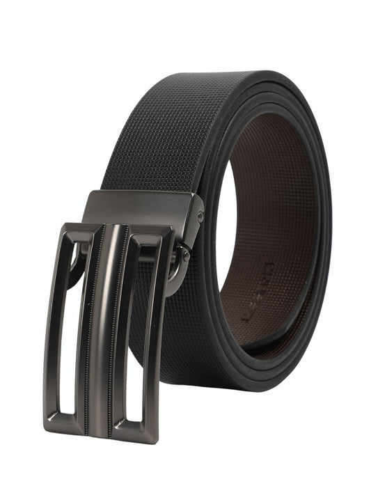CRUSSET Men Textured Leather Formal BeltYS5686