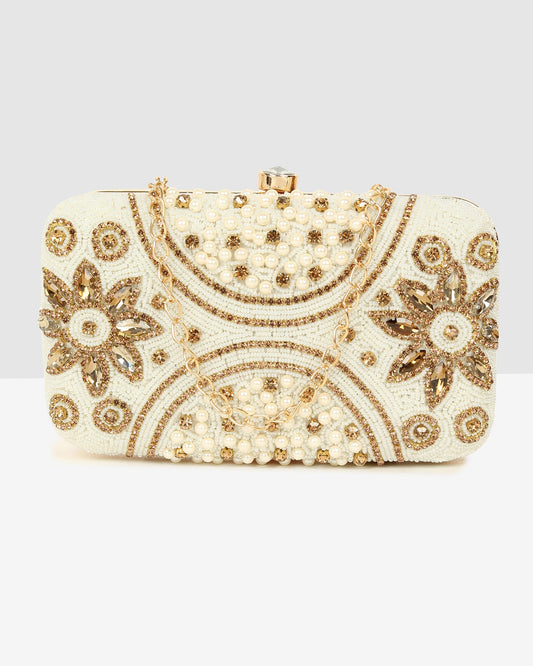Ladies White Purse Handbag