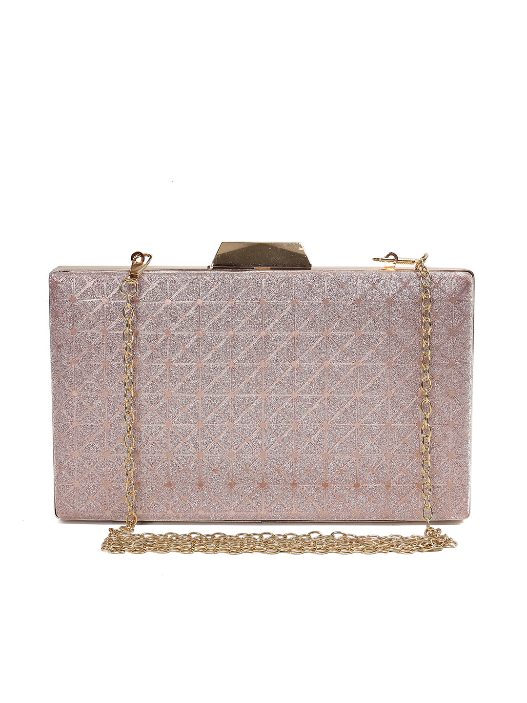 Crusset Textured Box Clutch With Shoulder StrapCL20780