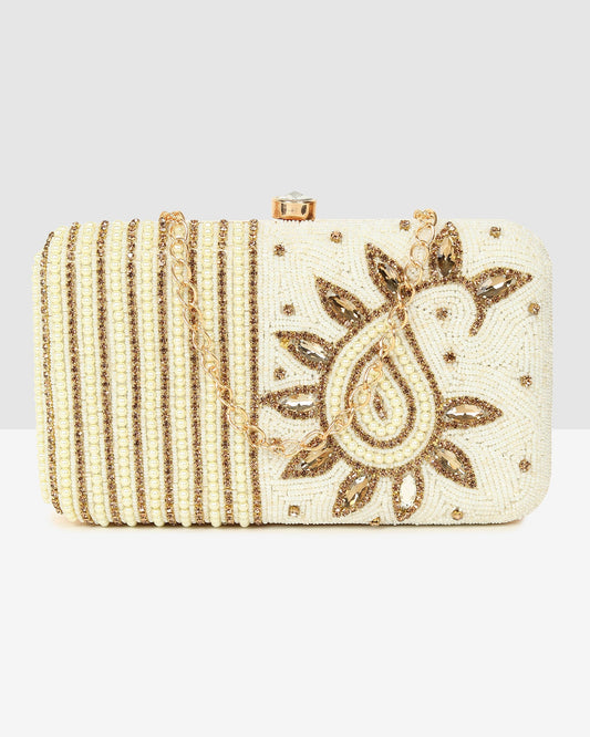 Ladies Off White Purse Handbag
