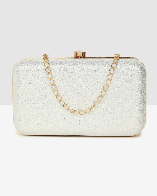 Evening Bling Box BagGold Elegant Evening Clutch