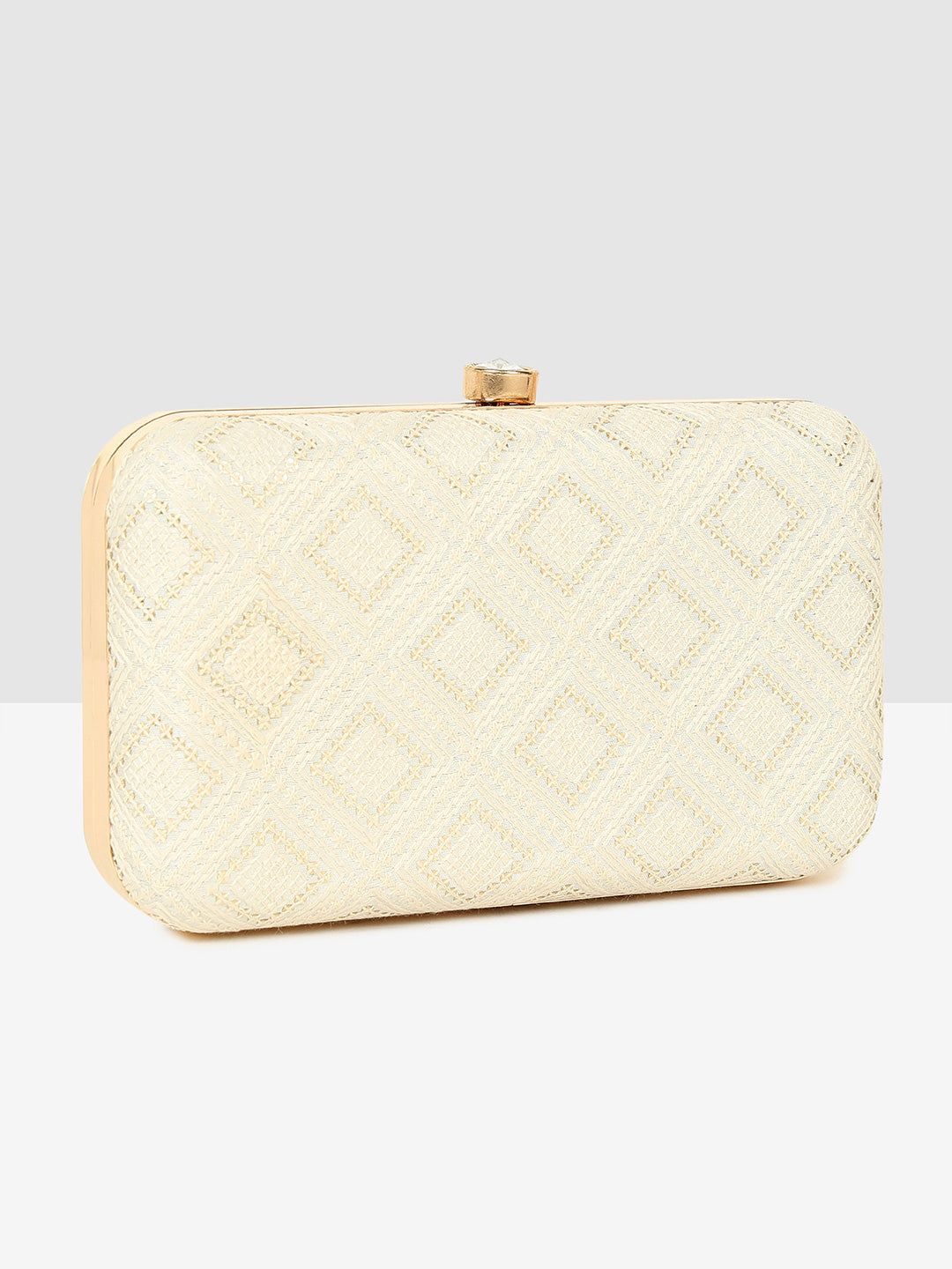 Pure Elegance White Clutch