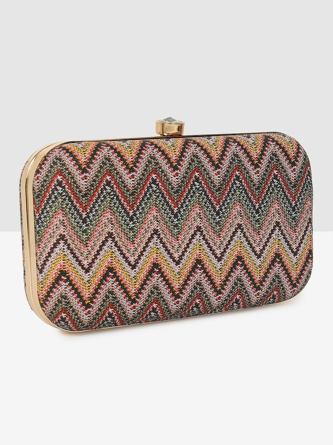 Multi-Color Chic Frame Clutch