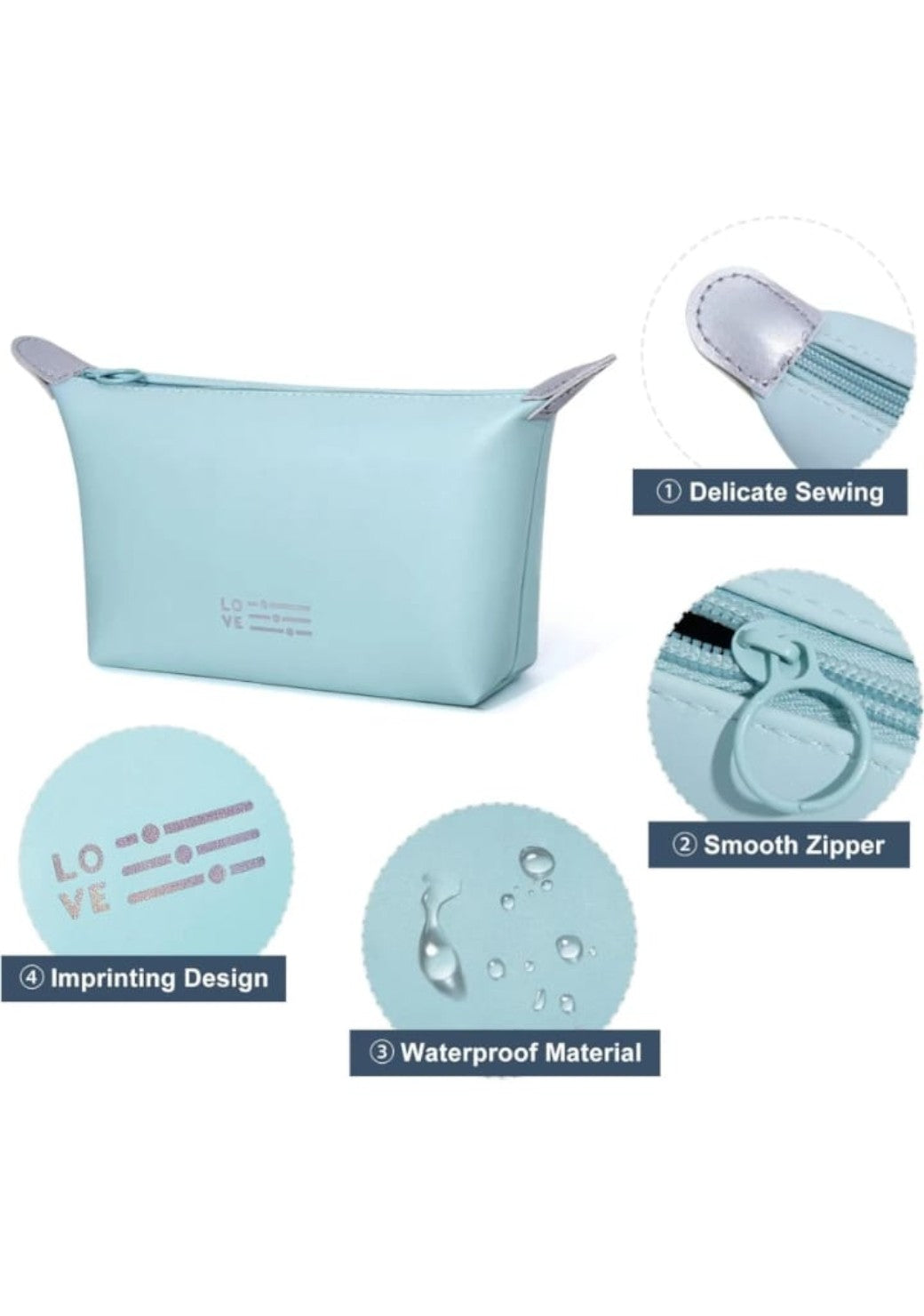CRUSSET Unisex Solid Waterproof Pouch Travel AccessoryCL20741