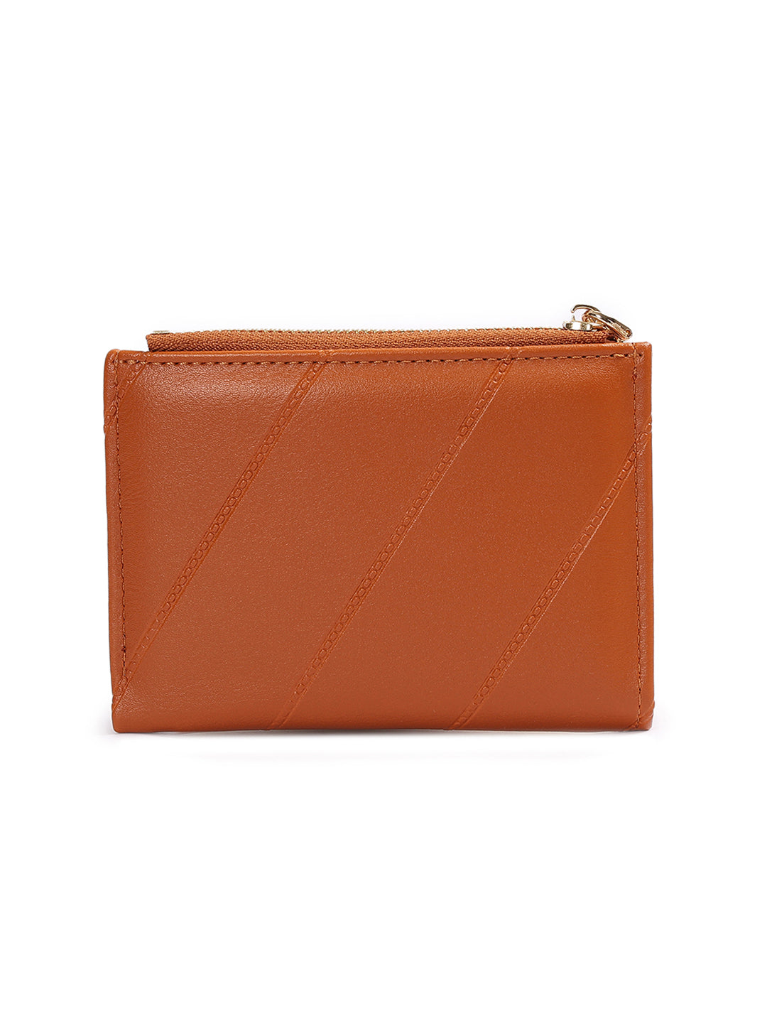 Crusset Wallet for Women â€“ PU Ladies Purse with Button Closure | Two Fold Textured Womenâ€™s Wallet CW20762